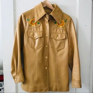 Vintage 70’s Vinyl Yellow Jacket